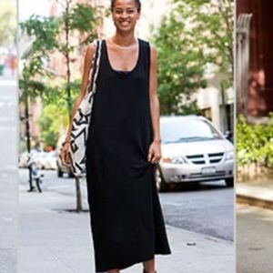 Creatures of comfort black cashmere dress